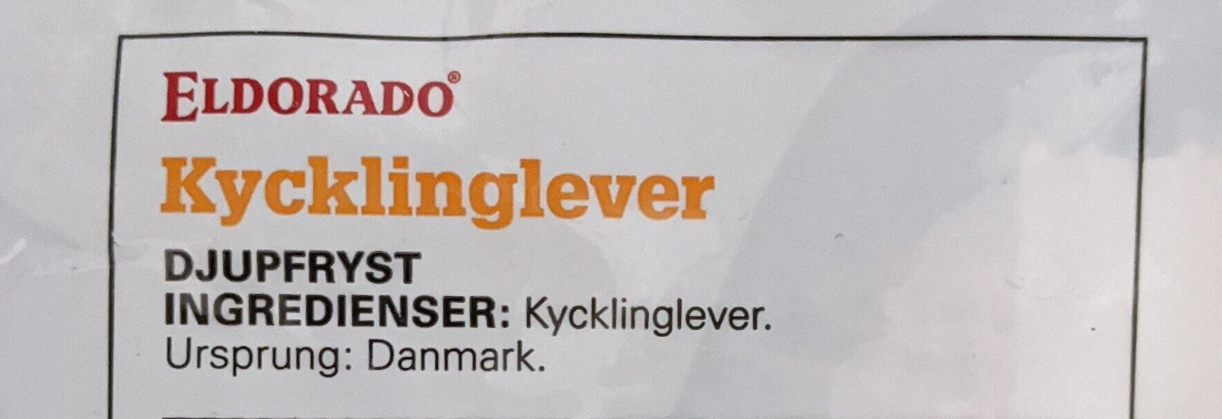 Kycklinglever - Ingrédients - en