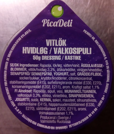 PicaDeli Vitlök - Producte - sv