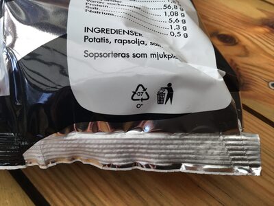 Chips - Recycling instructions and/or packaging information