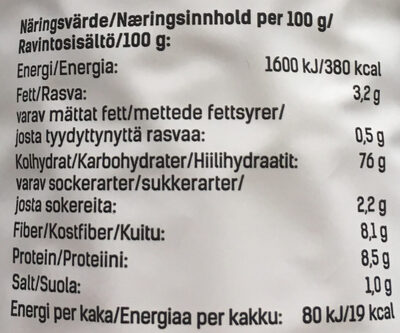Chia seeds & sea salt - Ravintosisältö - en