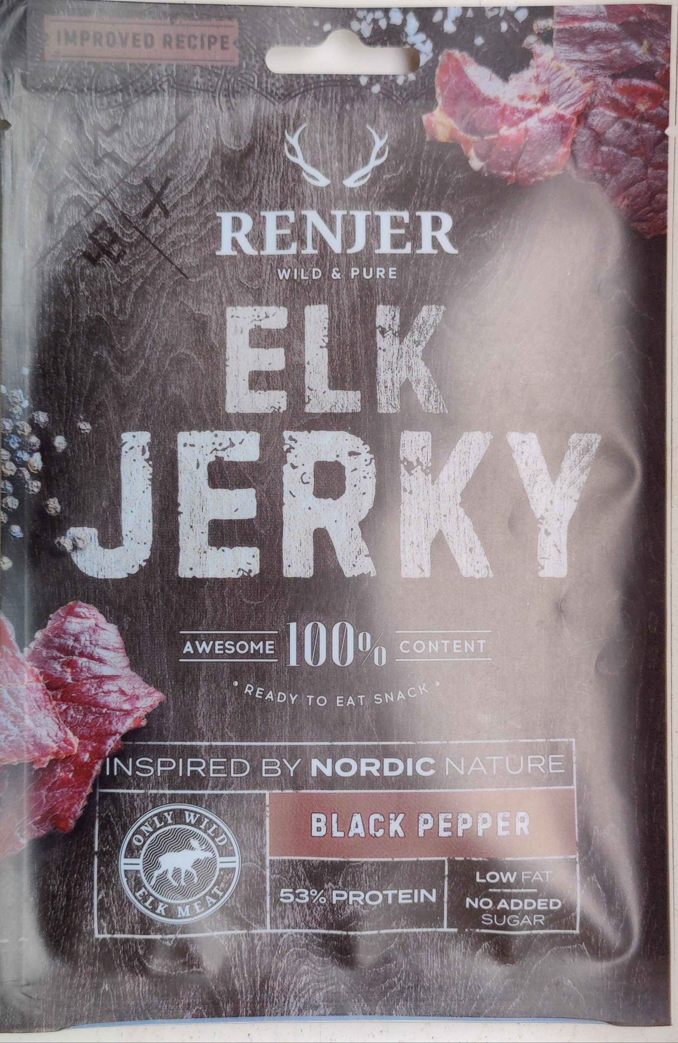 Elk Jerky Black Pepper - Produkt
