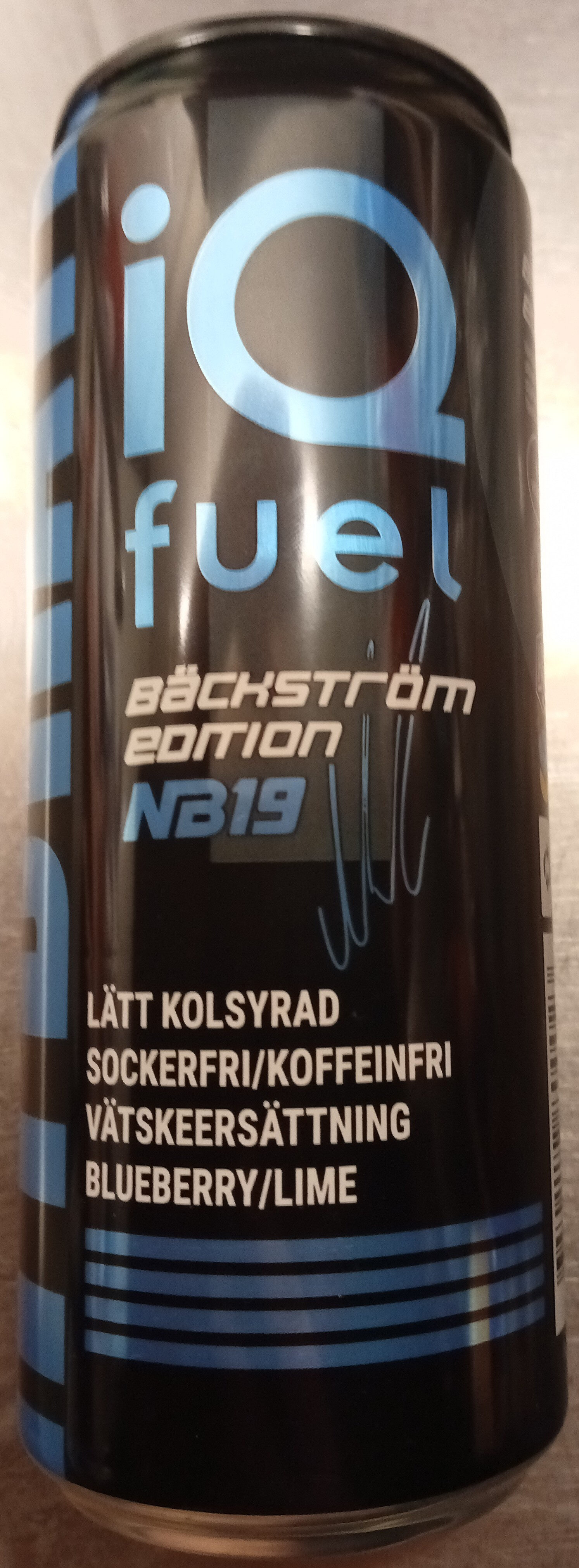 iQ Fuel Hydrate Blueberry/Lime Bäckström Edition NB19 - Produit - sv