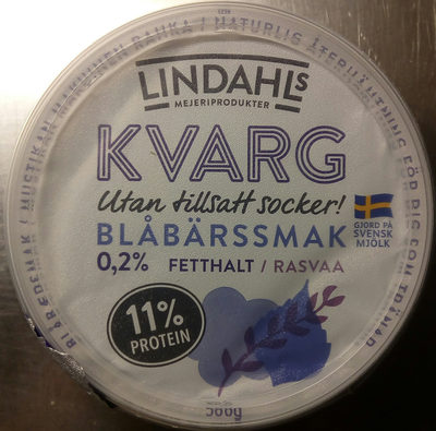 Lindahls Kvarg Blåbärssmak - Produkt