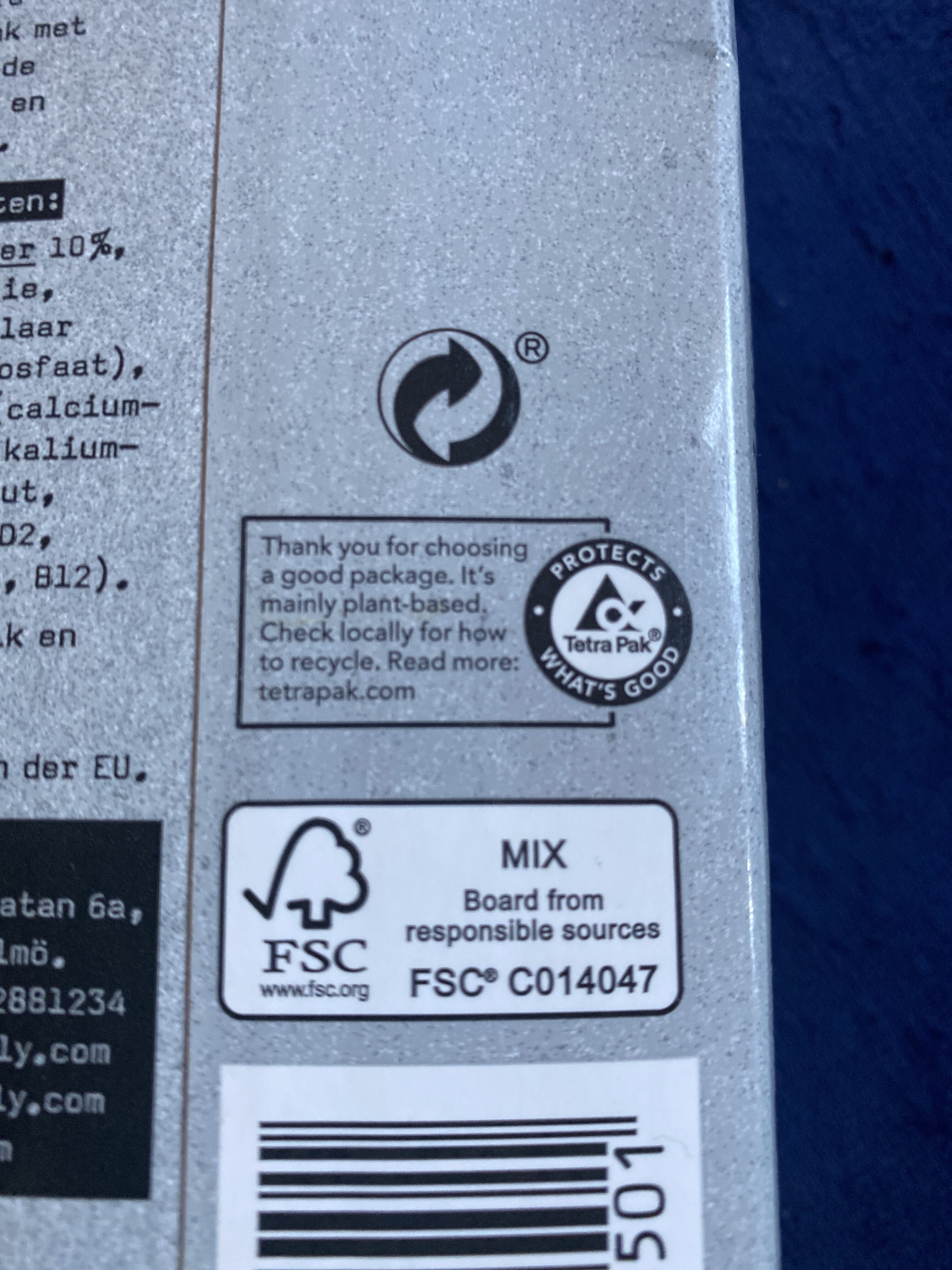 Haferdrink Barista-Edition - Recycling instructions and/or packaging information - de