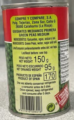 Guisantes - Recycling instructions and/or packaging information - es