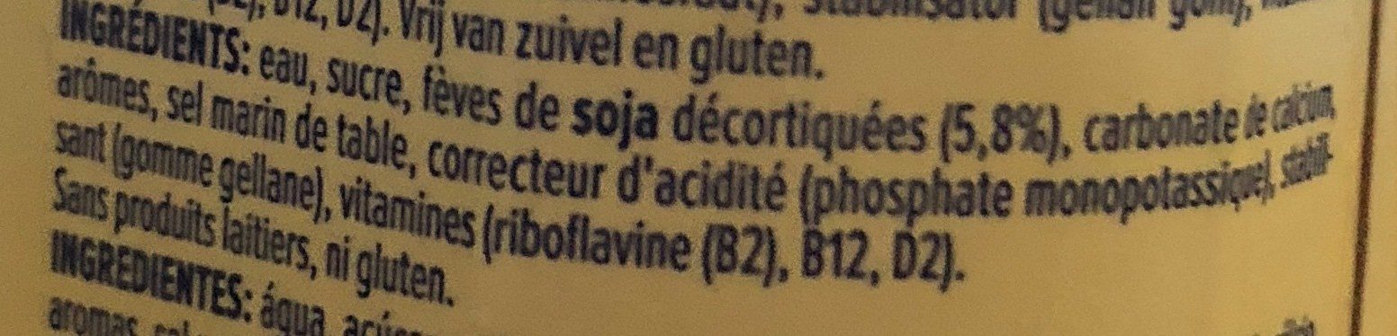 Soya vanille - Ingredients - fr