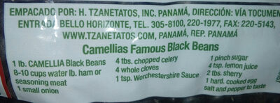Black Beans - Ingrediënten - en