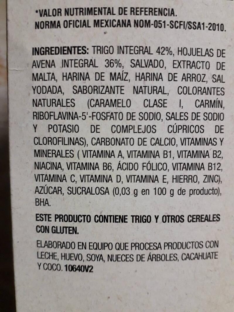 Multibran - Ingredientes