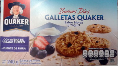 Galletas Quaker sabor moras y yogurt - Producto