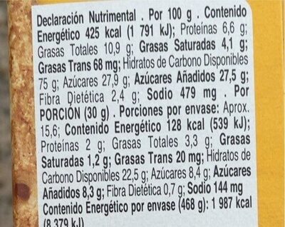 biscotti - Nutrition facts
