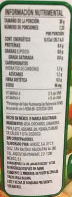 Ensalada de legumbres Herdez - Información nutricional