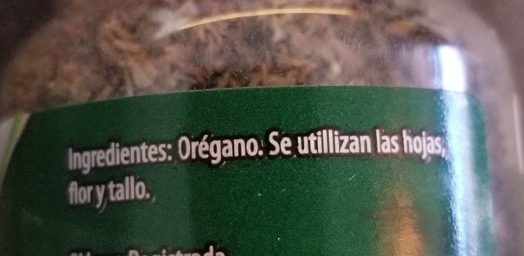 Orégano - Ingredients - es