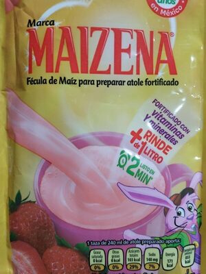 Fécula de maiz para preparar atole fortificado sabor fresa - Produit - es