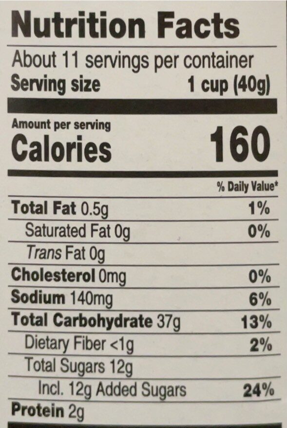 Coco Krispis - Nutrition facts