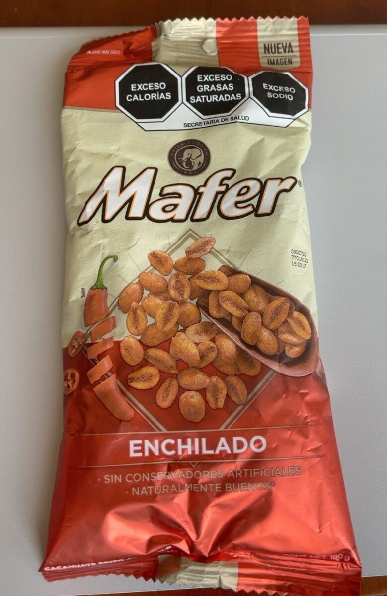 Mafer Cacahuate Enchilado 180GR Frito Enchilado - Producto
