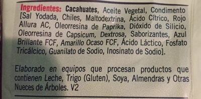 Mafer Cacahuate Enchilado 180GR Frito Enchilado - Ingredientes