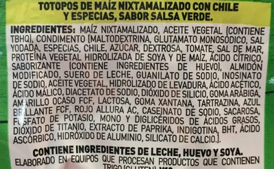 Tostitos Salsa Verde - Ingrediënten - es