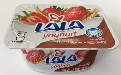 Yoghurt Lala con fresa y cereales - Produkt - es