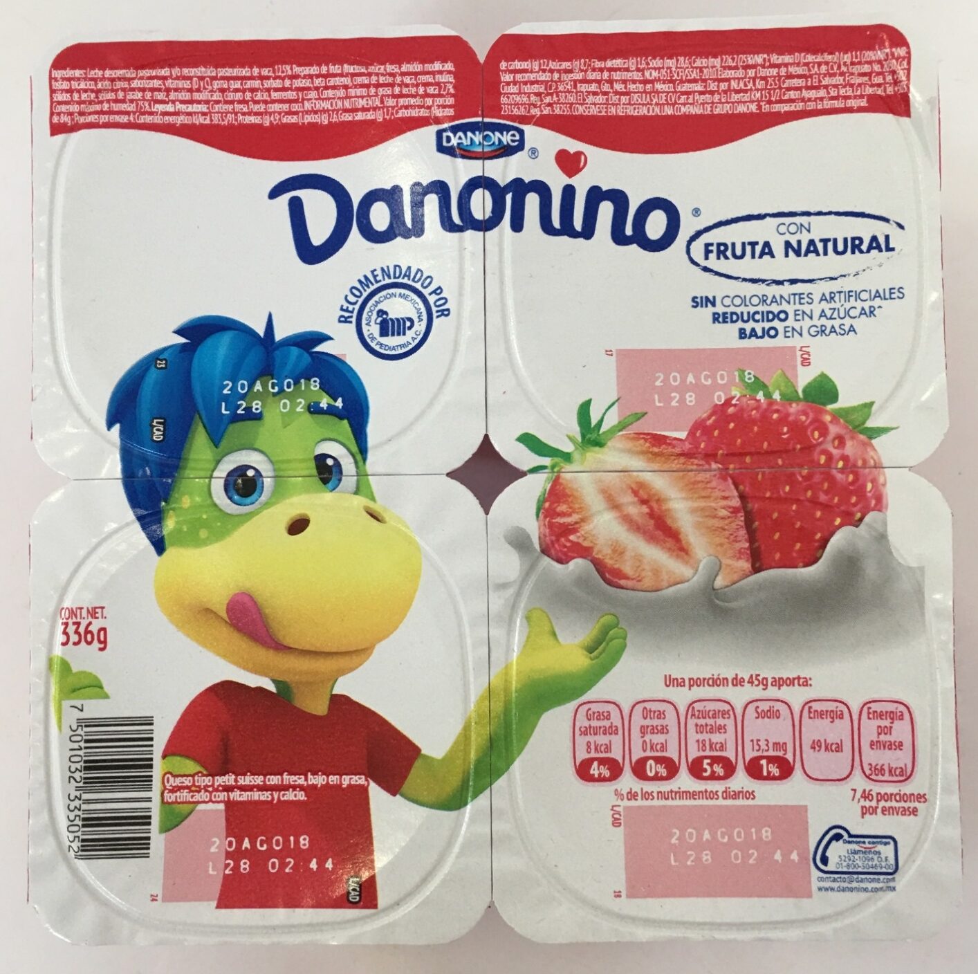 Danonino Fresa 4 Pack - Produkt - es