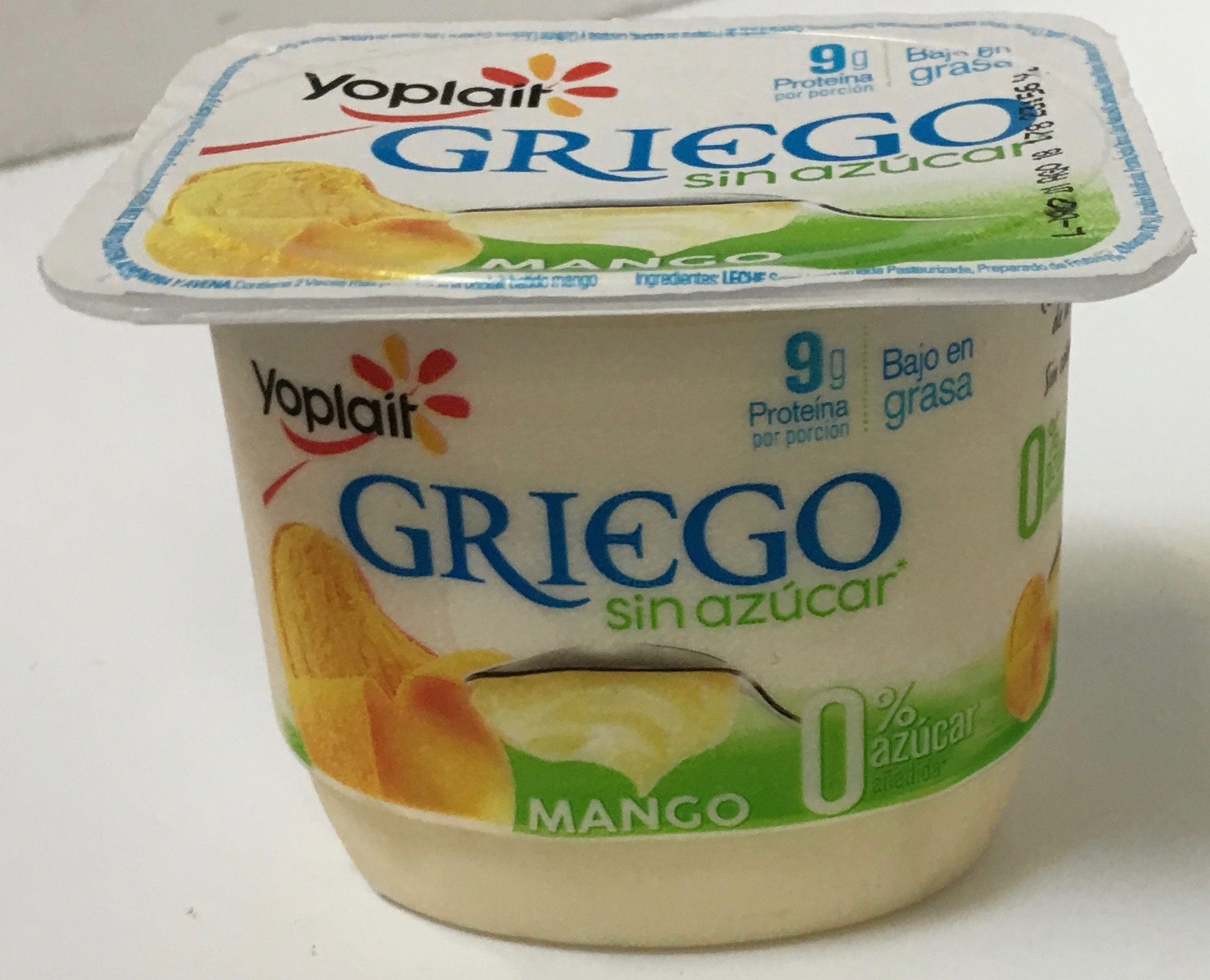 Yoghurt Yoplait Griego mango sin azúcar bajo en grasa - Product - fr
