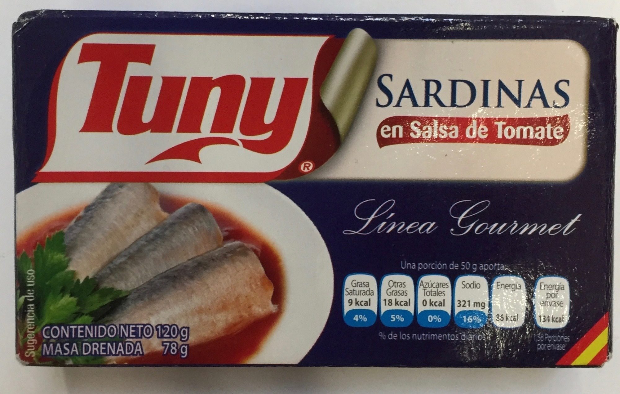 Tuny, Sardinas en salsa de tomate - Producto