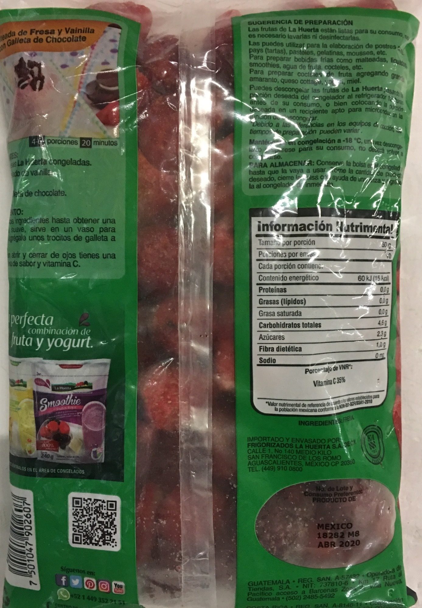Fresas - Ingredientes