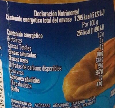 Mermelada de chabacano - Nutrition facts - es