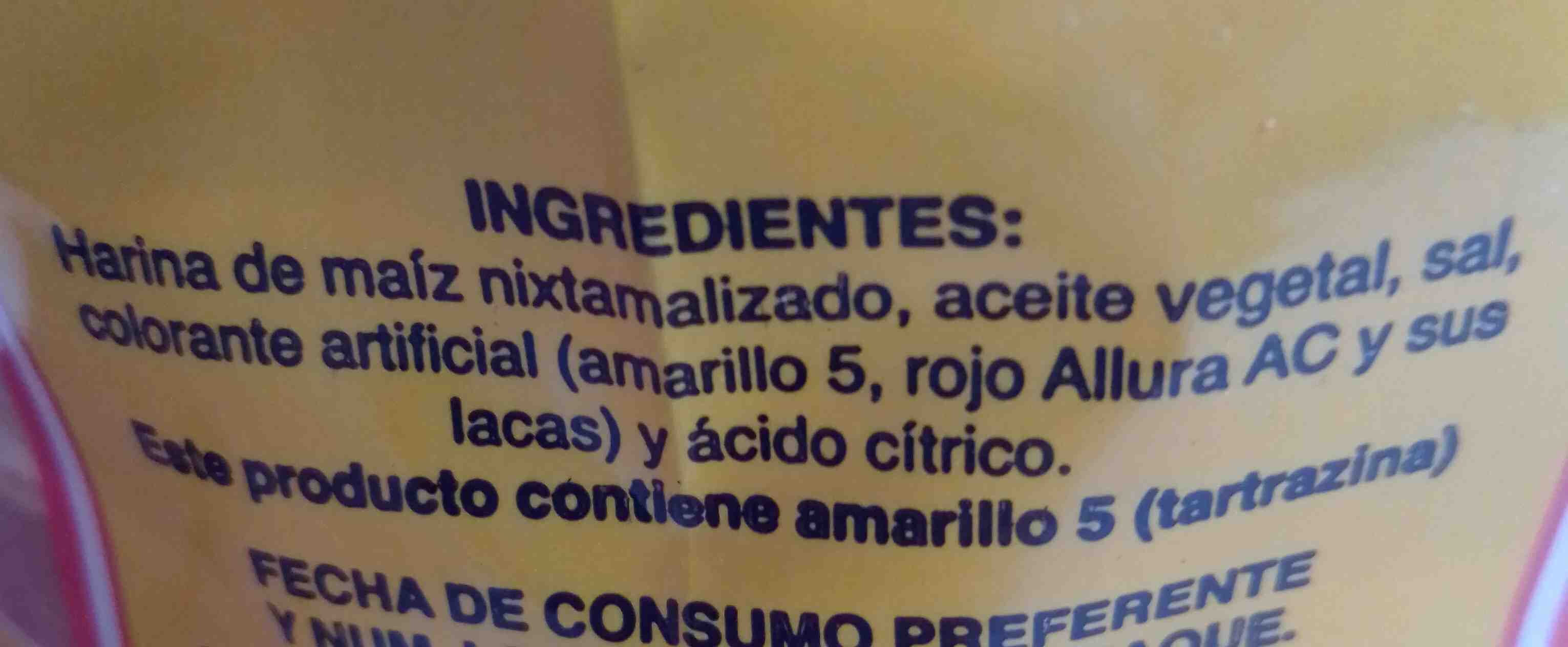 Tostadas de maíz - Ingredients - es