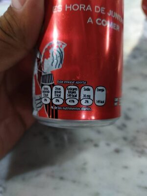 Coca Cola Sabor Original - Información nutricional