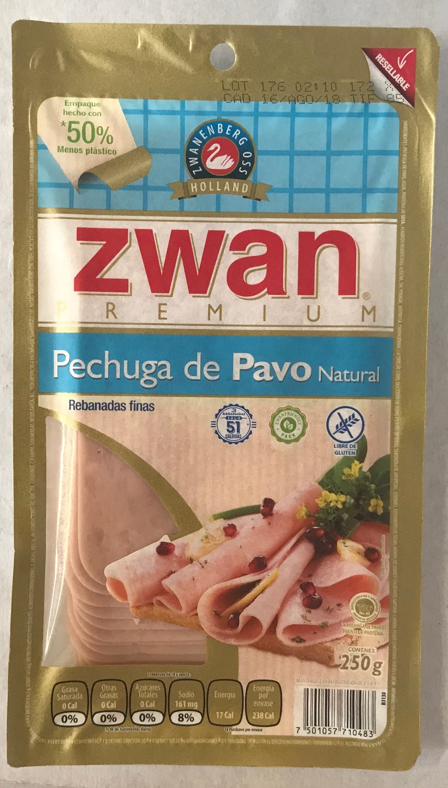 Pechuga de pavo natural Zwan - Product - es