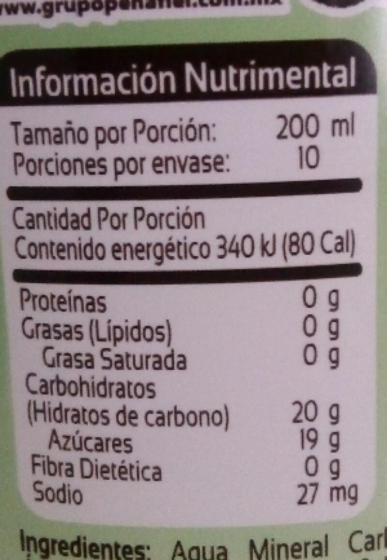Peñafiel Limonada - Tableau nutritionnel - es