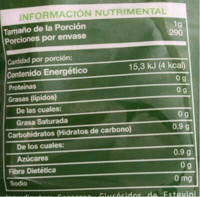 Svetia - Información nutricional - fr