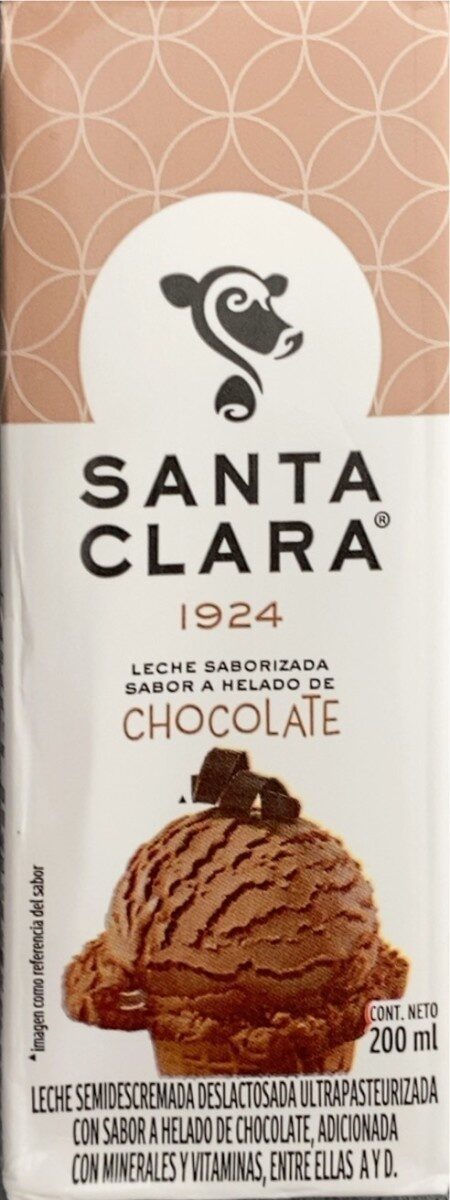 Santa Clara Leche Saborizada Sabor A Helado De Chocolate - Producto