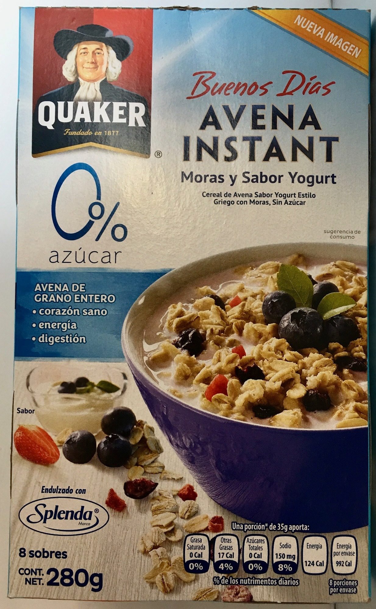 Buenos Días Avena Instant Moras y Sabor Yogurt - Producto
