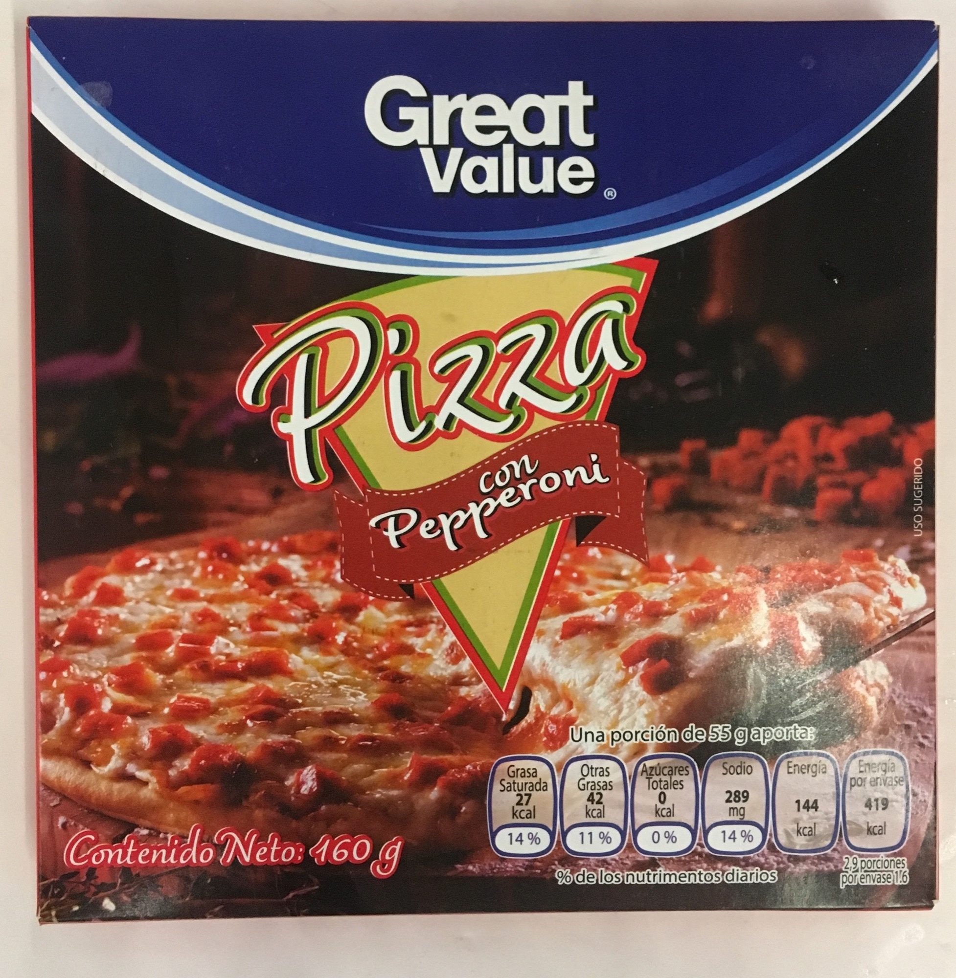 Pizza con peperoni Great Value - Producto