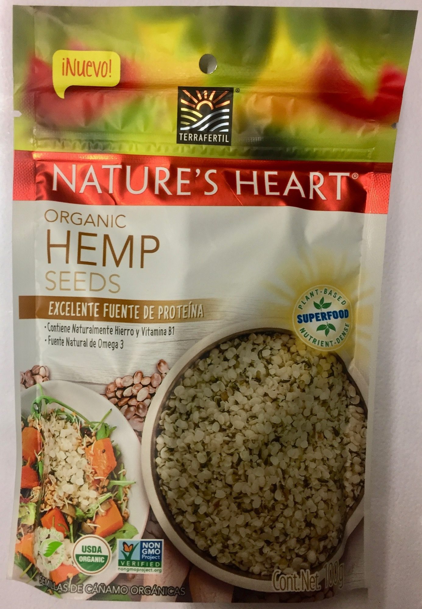 Nature's Heart organic hemp seeds - Produit - es