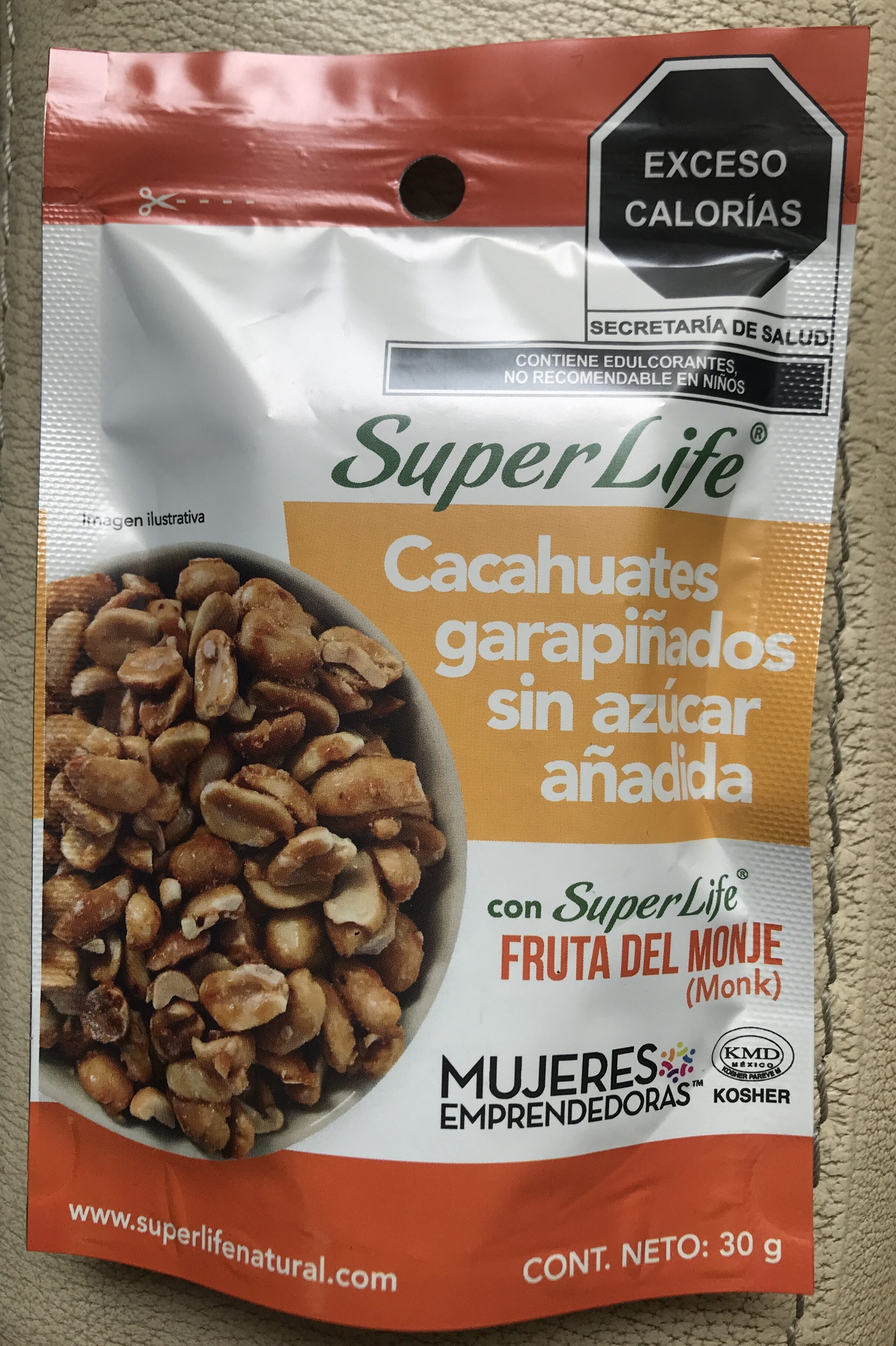 Cacahuate garapiñado sin azucar añadida - Product - es