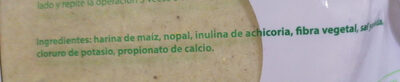 Susalia tortillas de nopal - Ingredientes
