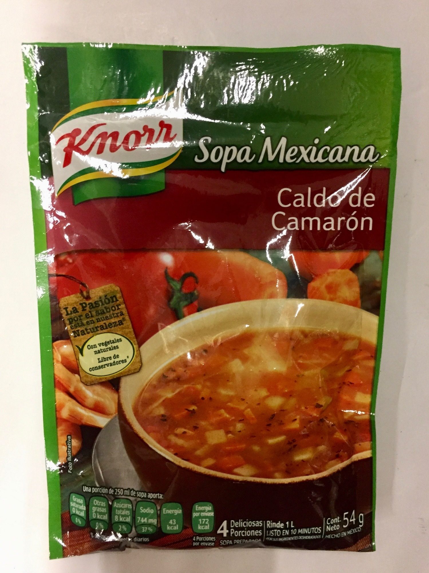 Sopa Méxicana Caldo de Camarón - Producto
