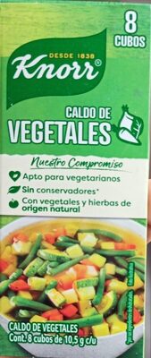 Knorr caldo de Vegetales - Producto - en
