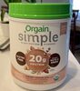 Orgain Simple Plant Protein Powder - Produit
