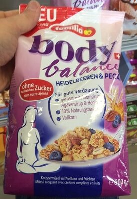 Body balance Müesli: Heidelbeeren & Pecan - Produkt - en