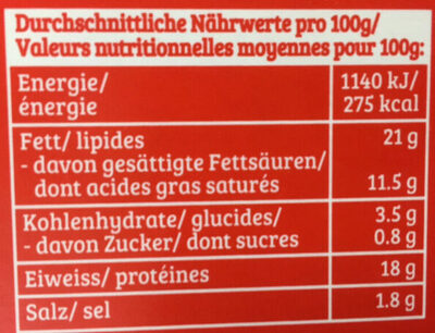 P'tits fromages à dorer - Nutrition facts - fr