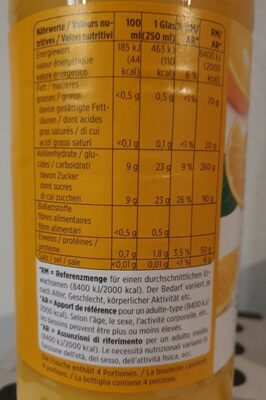 Jus d'orange - Valori nutrizionali - fr