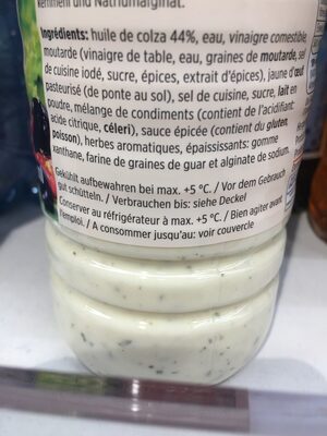 Salatsauce French Mit Kräutern (denner) - Ingredienti - fr