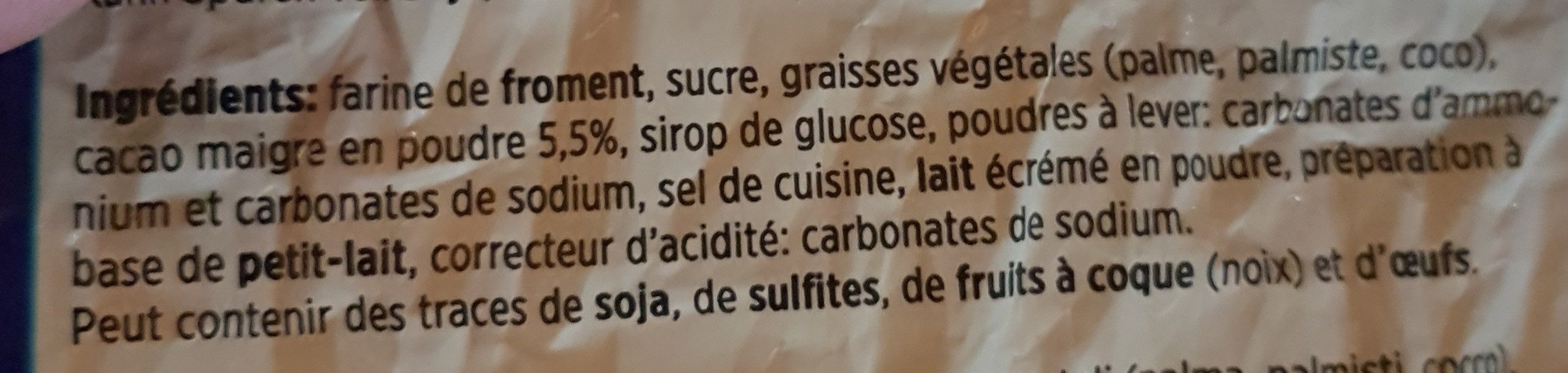 Biscuits doubles - Ingredienti - fr
