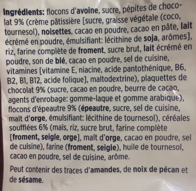 Crunchy Müesli - Ingredienti - fr