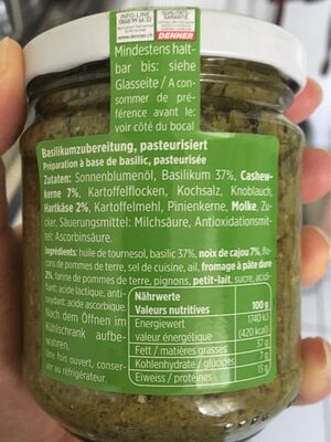 Pesto Verde - Ingredienti
