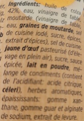 Mmmh French Dressing - Ingredienti - fr