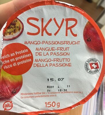 Skyr Mangue-fruit de la passion - Prodotto - fr